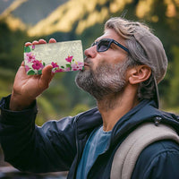 Hawaiian Hibiscus and Art Polynesian Tattoo 4 in 1 Can Cooler Tumbler Beige Color