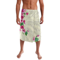 Hawaiian Hibiscus and Art Polynesian Tattoo Lavalava Beige Color LT03 Beige - Polynesian Pride