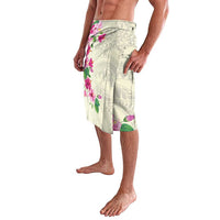 Hawaiian Hibiscus and Art Polynesian Tattoo Lavalava Beige Color LT03 - Polynesian Pride