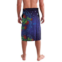 Matariki New Zealand Maori and Pohutukawa Lavalava Galaxy Blue Sky Style