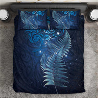 Matariki New Zealand Maori Silver Fern Bedding Set Galaxy Blue Sky Style LT03 Blue - Polynesian Pride
