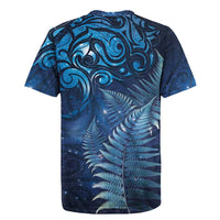 Matariki New Zealand Maori Silver Fern Rugby Jersey Galaxy Blue Sky Style