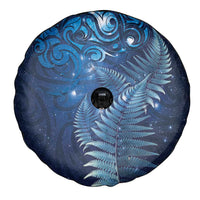 Matariki New Zealand Maori Silver Fern Spare Tire Cover Galaxy Blue Sky Style