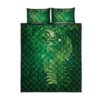 Matariki New Zealand Maori Silver Fern Quilt Bed Set Galaxy Green Sky Style