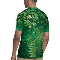 Matariki New Zealand Maori Silver Fern Rugby Jersey Galaxy Green Sky Style