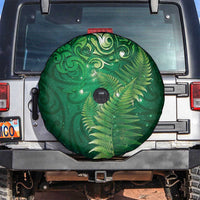 Matariki New Zealand Maori Silver Fern Spare Tire Cover Galaxy Green Sky Style