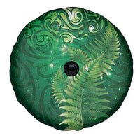 Matariki New Zealand Maori Silver Fern Spare Tire Cover Galaxy Green Sky Style