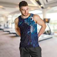 Matariki New Zealand Maori Koru Art Tattoo Men Tank Top New Year Galaxy Blue Sky Style