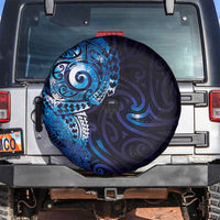 Matariki New Zealand Maori Koru Art Tattoo Spare Tire Cover New Year Galaxy Blue Sky Style