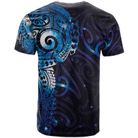 Matariki New Zealand Maori Koru Art Tattoo T Shirt New Year Galaxy Blue Sky Style