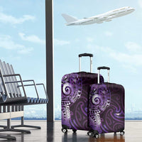 Matariki New Zealand Maori Koru Art Tattoo Luggage Cover New Year Galaxy Purple Sky Style