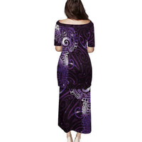 Matariki New Zealand Maori Koru Art Tattoo Puletasi New Year Galaxy Purple Sky Style