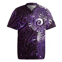 Matariki New Zealand Maori Koru Art Tattoo Rugby Jersey New Year Galaxy Purple Sky Style