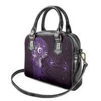 Matariki New Zealand Maori Koru Art Tattoo Shoulder Handbag New Year Galaxy Purple Sky Style