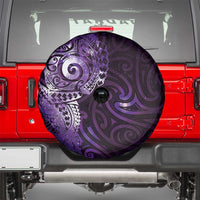Matariki New Zealand Maori Koru Art Tattoo Spare Tire Cover New Year Galaxy Purple Sky Style