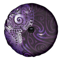 Matariki New Zealand Maori Koru Art Tattoo Spare Tire Cover New Year Galaxy Purple Sky Style