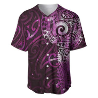 Matariki New Zealand Maori Koru Art Tattoo Baseball Jersey New Year Galaxy Pink Sky Style