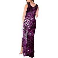 Matariki New Zealand Maori Koru Art Tattoo Tank Maxi Dress New Year Galaxy Pink Sky Style