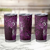 Matariki New Zealand Maori Koru Art Tattoo Tumbler Cup New Year Galaxy Pink Sky Style