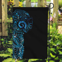 New Zealand Maori Koru Art Traditional Tattoo Garden Flag Paua Shell