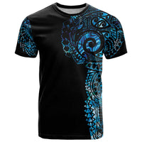 New Zealand Maori Koru Art Traditional Tattoo T Shirt Paua Shell