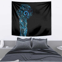 New Zealand Maori Koru Art Traditional Tattoo Tapestry Paua Shell