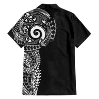 New Zealand Maori Koru Art Traditional Tattoo Family Matching Puletasi and Hawaiian Shirt Simple Style