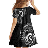 New Zealand Maori Koru Art Traditional Tattoo Family Matching Summer Maxi Dress and Hawaiian Shirt Simple Style