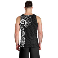 New Zealand Maori Koru Art Traditional Tattoo Men Tank Top Simple Style