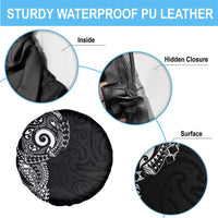 New Zealand Maori Koru Art Traditional Tattoo Spare Tire Cover Simple Style