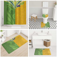 Cook Islands Language Week Bathroom Set Tatau Pattern and Rarotongan Alphabet - Polynesian Pride