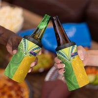 Cook Islands Language Week 4 in 1 Can Cooler Tumbler Tatau Pattern and Rarotongan Alphabet - Polynesian Pride