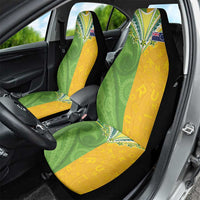 Cook Islands Language Week Car Seat Cover Tatau Pattern and Rarotongan Alphabet - Polynesian Pride