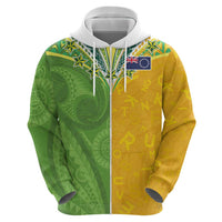 Cook Islands Language Week Hoodie Tatau Pattern and Rarotongan Alphabet - Polynesian Pride