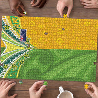 Cook Islands Language Week Puzzle Tatau Pattern and Rarotongan Alphabet - Polynesian Pride