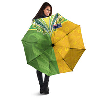 Cook Islands Language Week Umbrella Tatau Pattern and Rarotongan Alphabet LT03 - Polynesian Pride