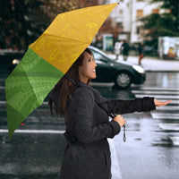 Cook Islands Language Week Umbrella Tatau Pattern and Rarotongan Alphabet LT03 - Polynesian Pride