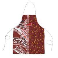 Tonga Language Week Apron Ngatu Pattern and Tongan Alphabet - Polynesian Pride