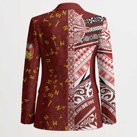 Tonga Language Week Blazer Ngatu Pattern and Tongan Alphabet - Polynesian Pride