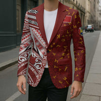 Tonga Language Week Blazer Ngatu Pattern and Tongan Alphabet - Polynesian Pride