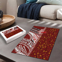 Tonga Language Week Puzzle Ngatu Pattern and Tongan Alphabet LT03 - Polynesian Pride