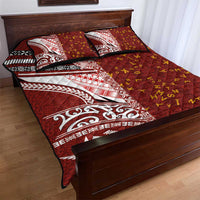 Tonga Language Week Quilt Bed Set Ngatu Pattern and Tongan Alphabet - Polynesian Pride