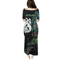 New Zealand Puletasi Silver Fern and Manaia with Papua Shell Maori Tribal LT03 - Polynesian Pride