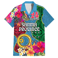 Personalised Sanma Day Kid Hawaiian Shirt Proud To Be A Ni-Van Beauty Pacific Flower LT03 Kid Blue - Polynesian Pride