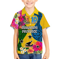 Personalised Malampa Day Family Matching Long Sleeve Bodycon Dress and Hawaiian Shirt Proud To Be A Ni-Van Beauty Pacific Flower LT03 - Polynesian Pride