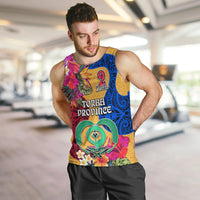 Personalised Torba Day Men Tank Top Proud To Be A Ni-Van Beauty Pacific Flower LT03 - Polynesian Pride