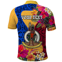 Personalised Torba Day Polo Shirt Proud To Be A Ni-Van Beauty Pacific Flower LT03 - Polynesian Pride
