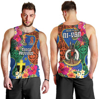 Tafea Day Men Tank Top Proud To Be A Ni-Van Beauty Pacific Flower LT03 - Polynesian Pride