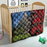New Zealand Kea And Pohutukawa Quilt With The Mountain Landscape LT03 - Polynesian Pride