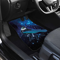 New Zealand Tui Bird Car Mats The Pleiades Star Cluster and Koru Tribal Tattoo Galaxy Vibe